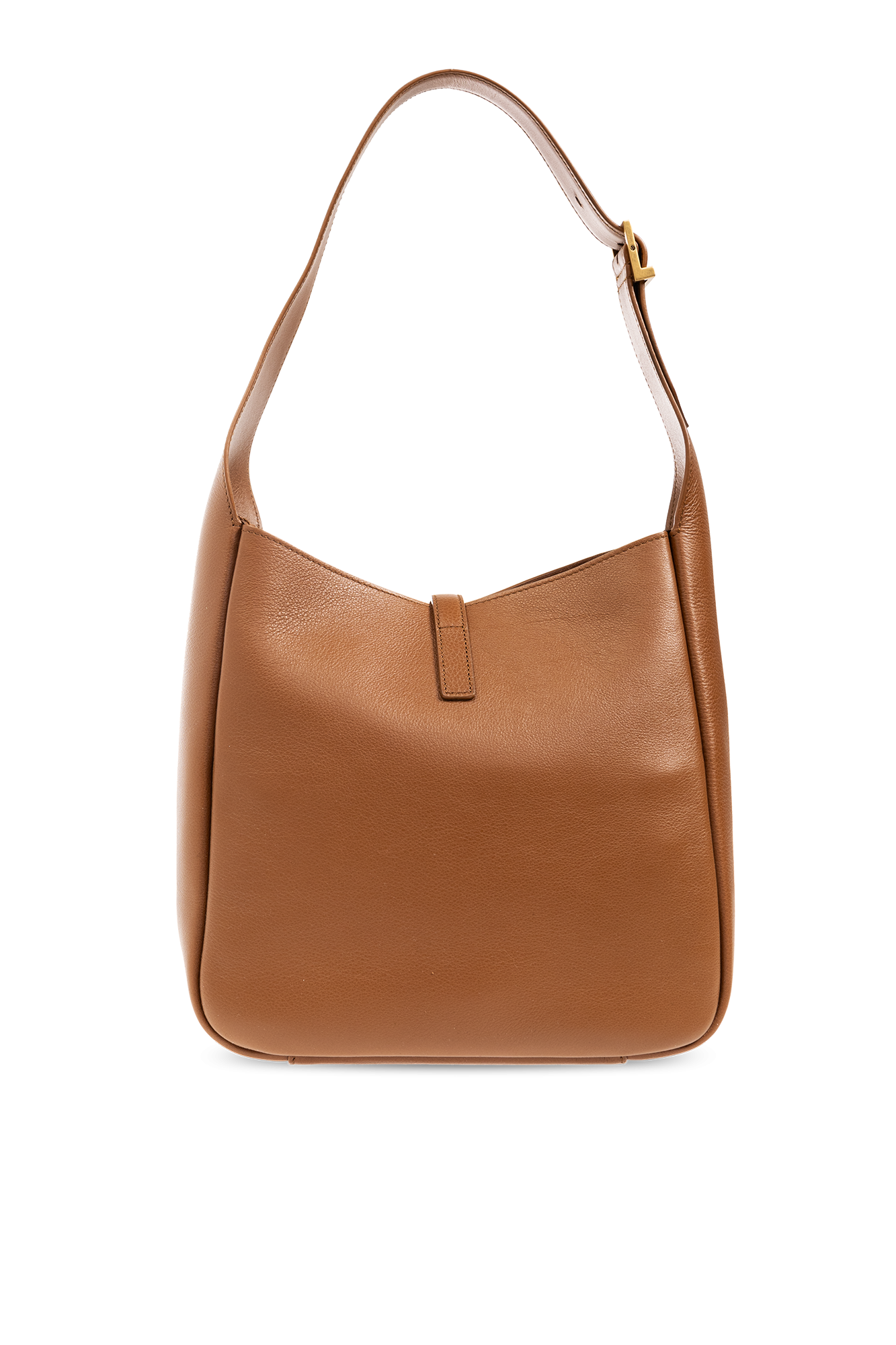 ショルダーバッグ・ポシェット SAINT LAURENT LARGE LE 5 A 7 BROWN LEATHER BAG SAINT LAURENT Le 5 à 7 Supple large leather shoulder bag